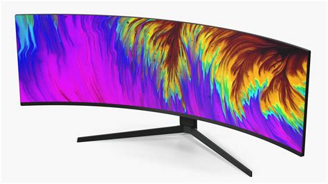 Curved Ultrawide Gaming Monitor 3D Model $39 - .3ds .blend .c4d .fbx ...