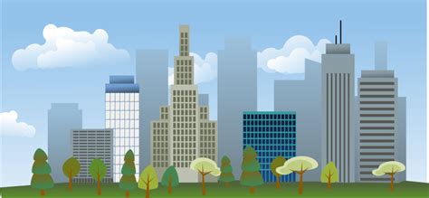 City skyline (100975) Free SVG Download / 4 Vector