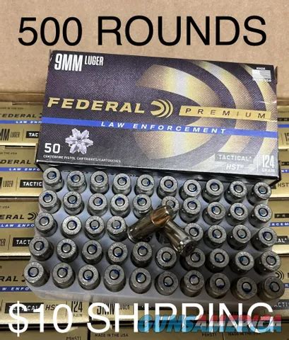 Federal 9mm HST 124 GR for sale at Gunsamerica.com: 972254672