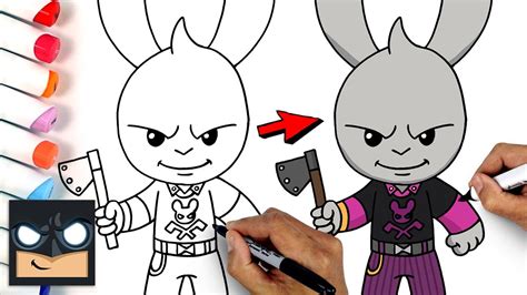 How To Draw Guggimon - Fortnite Draw and Color Tutorial