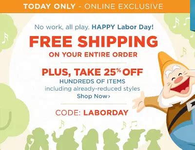 Disney Store Sale: 25% OFF Select Items Plus FREE Shipping