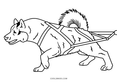 Free Printable Sled Dog Coloring Pages For Kids