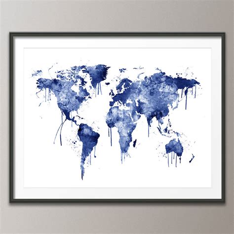 World Map Canvas Art Print By artPause