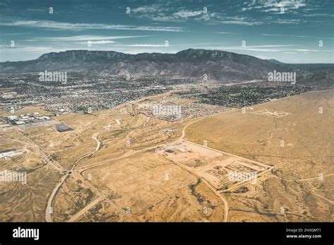 Aerial view of Albuquerque and Sandia Mountains in New Mexico, USA Stock Photo - Alamy