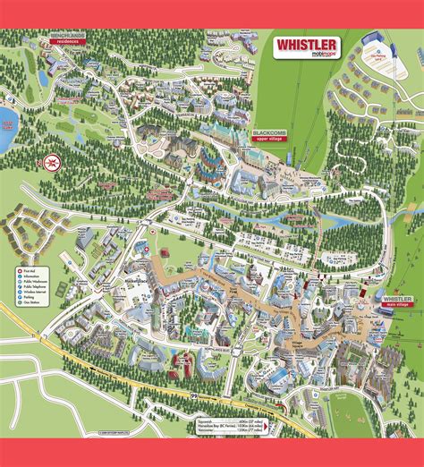 Whistler Village Map - Whistler BC Canada • mappery