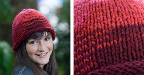 Knitted Roll Brim Hat [FREE Knitting Pattern]