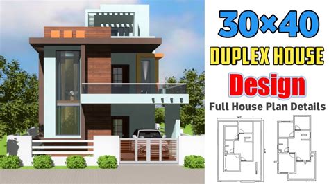 4 Bedroom Modern Duplex House Design || Full Floor Plan details || 2023 ...