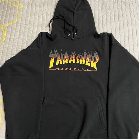 Classic Thrasher Hoodie #thrasher #hoodie #graphic... - Depop