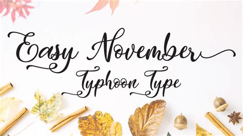 Easy November Font Free Download - Ezzee Fonts