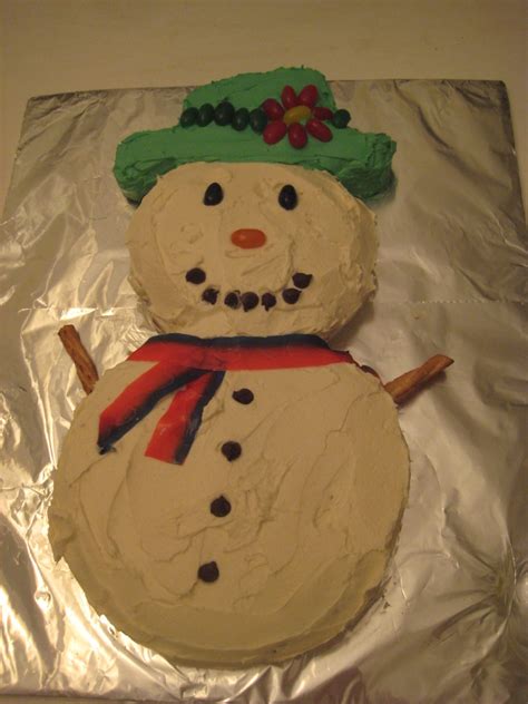 Fun and Easy Snowman Cake Recipe | Delishably