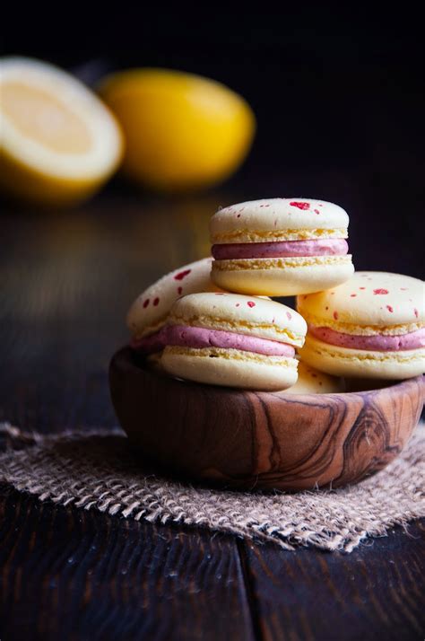 Lemon Raspberry Macarons | Hint of Vanilla