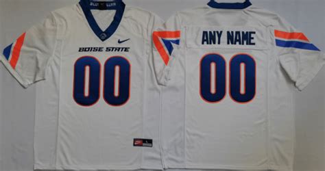 New Custom Boise State Football Jersey Name and Number NCAA College White