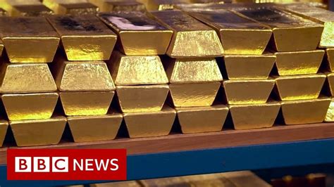 Rare look inside Bank of England's gold vaults - BBC News - YouTube