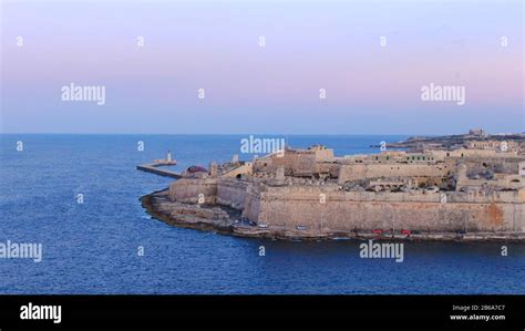 Aerial view over the city of Valletta - the capital city of Malta Stock Photo - Alamy