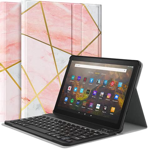 Amazon.com: MoKo Keyboard Case Fits All-New Kindle Fire HD 10 & 10 Plus ...