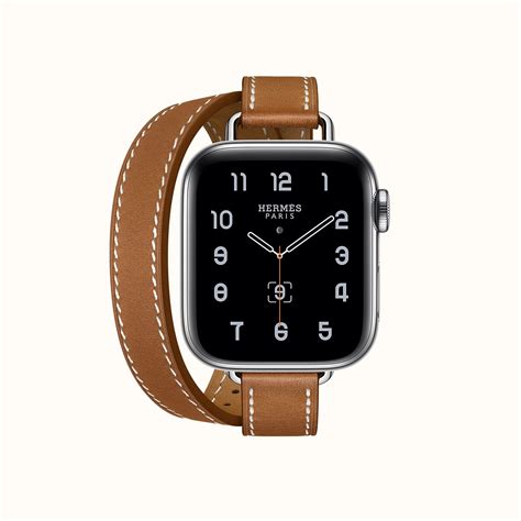 Hermès Apple Watch Double Tour 40 mm Attelage Band Fauve - The Lux Group