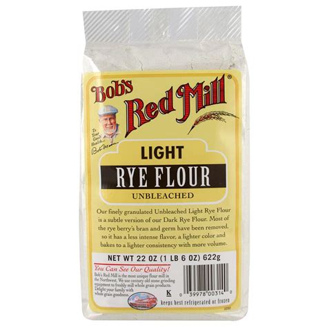 Bob's Red Mill, Light Rye Flour, Unbleached , 22 oz (622 g) - iHerb