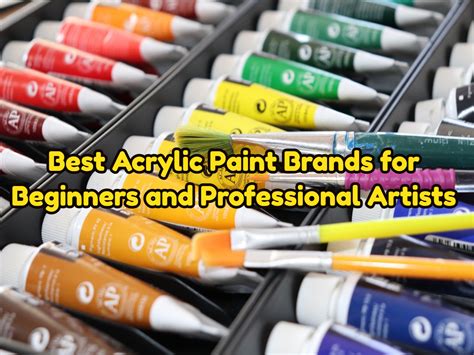 Best Acrylic Paint Brands for Beginners and Pro Artists [2022]