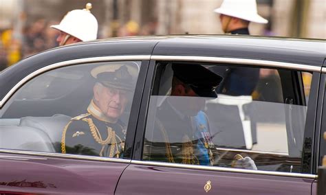 King Charles III Arrives With Prince William for Queen's Funeral