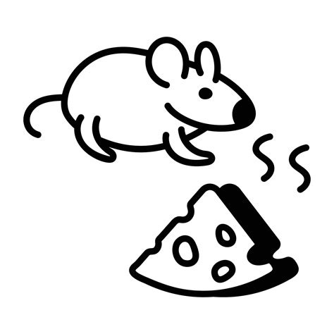 Trendy Mouse Food 21563019 Vector Art at Vecteezy