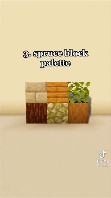 Minecraft Spruce Block Palette