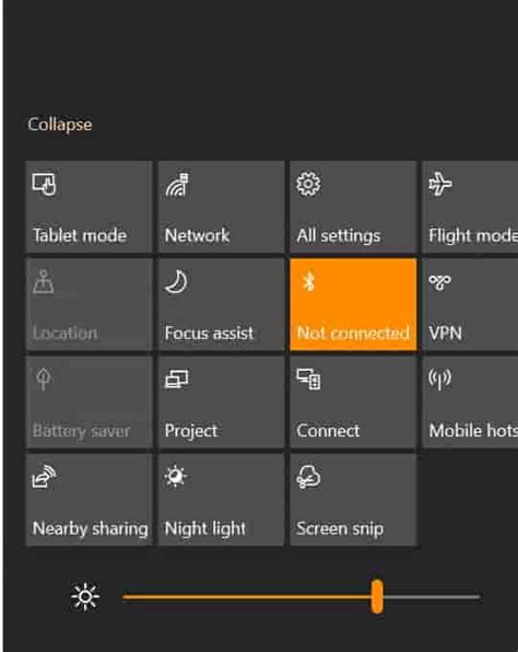 Change Screen Brightness In Windows 10