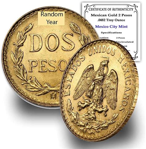 50 Peso Mexican Gold Coin Varied Year (AU/BU) | lupon.gov.ph