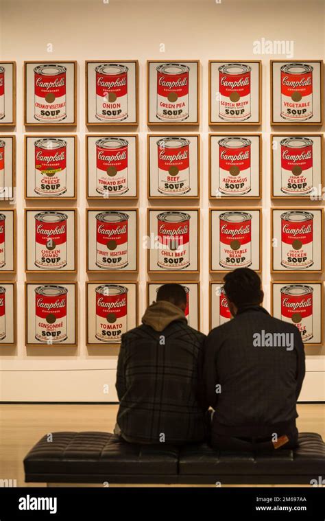 Andy Warhol: Campbell's Soup Cans, MOMA, The Museum of Modern Art, New York City, USA Stock ...