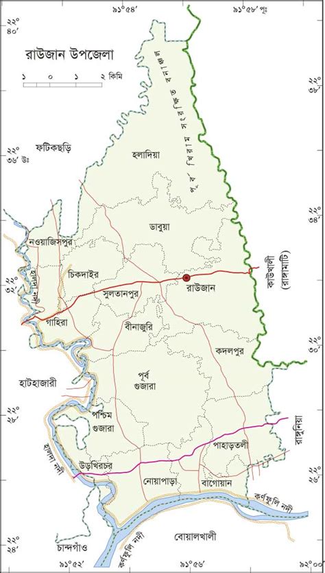 Bangladesh Map All: Raozan Upazila Map