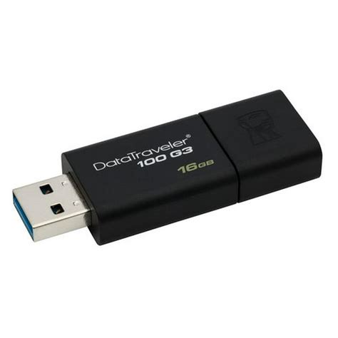 Kingston DataTraveler 100 G3 16 GB USB Flash Drive - Walmart.com ...