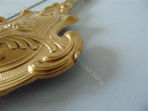 BEAUTIFUL ART NOUVEAU BRASS PENDULUM 14 5/8" OR 37 CM - ADCP