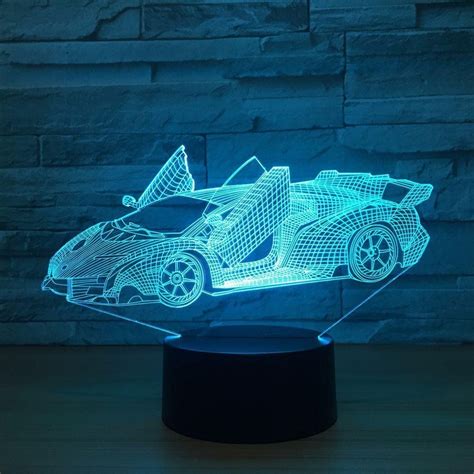 Luxury & Trendy Great Lamborghini Super Car » Petagadget | Night light, 3d night light, 3d lamp