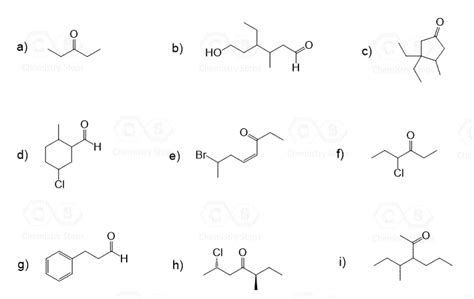 Naming Aldehydes and Ketones with Practice Problems - Chemistry Steps