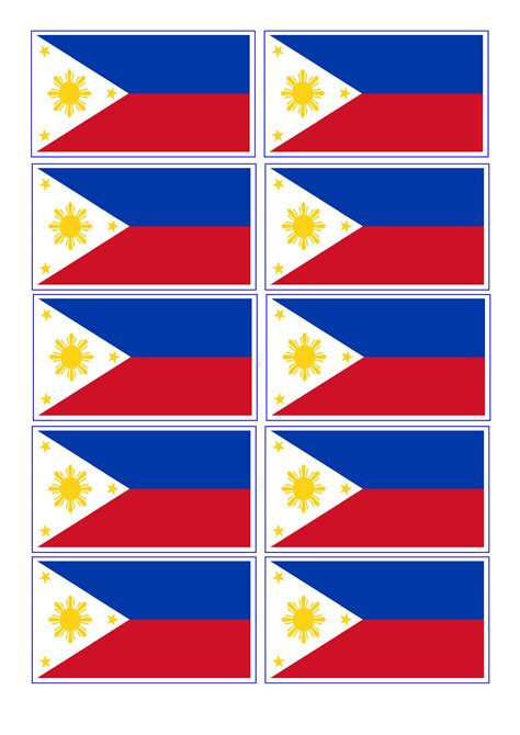 Philippine Flag Printable