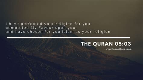 The Perfect Religion: 5 Quranic Verses About Islam | Quranic Quotes