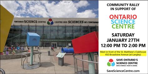 Community Rally for the Ontario Science Centre