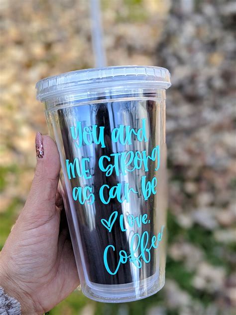 Coffee + A Free SVG: DIY A Custom Tumbler with Adhesive Vinyl | Custom tumblers, Vinyl tumblers ...