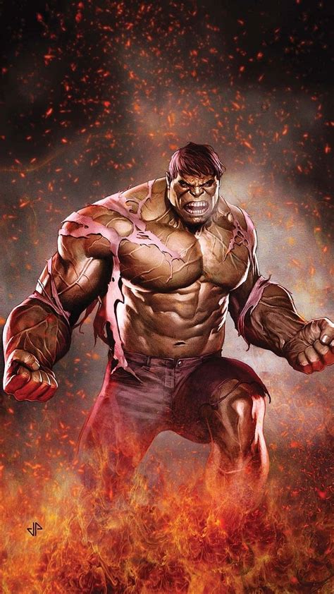 Hulk, Fire Effect, avengers, marvel, superhero, HD phone wallpaper | Peakpx