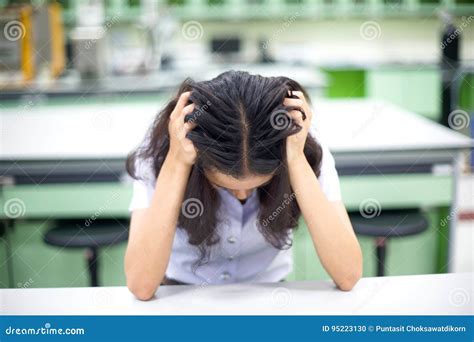 Young Scientist Failing and Serious Stock Photo - Image of healthcare, looking: 95223130