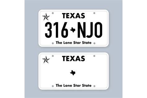 License Plate of Texas. Car Number Plate Graphic by DG-Studio ...