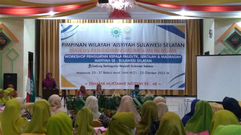 Workshop Penguatan Kepala Sekolah se- Sulsel, Pimpinan Ummul Mukminin ...