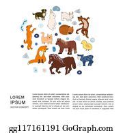 5 Animals Cartoon Illustration Clipt Art Clip Art | Royalty Free - GoGraph