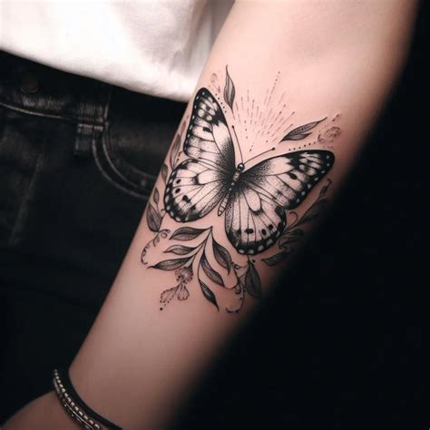 Black and White Butterfly Tattoo: The Timeless Fusion of Elegance and ...