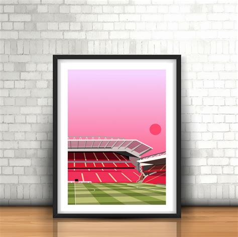 Anfield Liverpool F.C. Stadium Print Artwork the Reds - Etsy