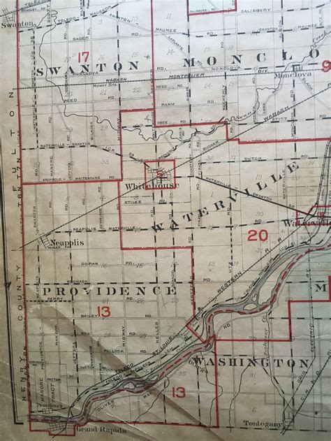 ORIGINAL 1924 Lucas County Ohio Index Page Outline Atlas Map | Etsy