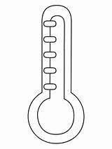 Weather Thermometer Coloring Page sketch template