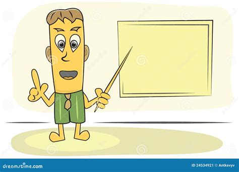 Teacher explain lesson stock vector. Illustration of cartoon - 24534921