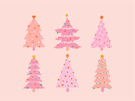 [100+] Pink Christmas Tree Wallpapers | Wallpapers.com