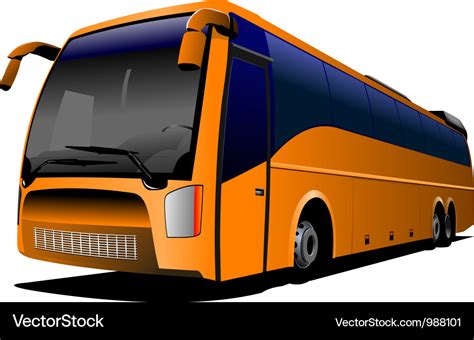 Tour bus company logo Royalty Free Vector Image