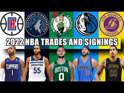 2022 NBA LATEST TRADES AND SIGNINGS - YouTube